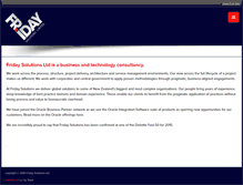 Tablet Screenshot of fridaysolutions.co.nz